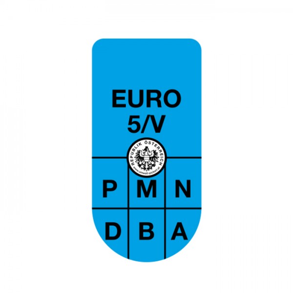 Austrijska eko vinjeta EURO5 (plava)