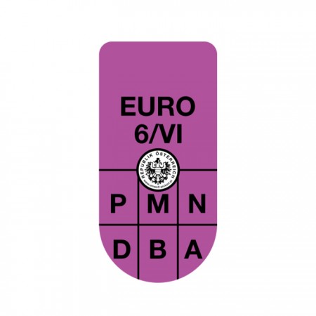Austrijska eko vinjeta EURO6 (ružičasta)